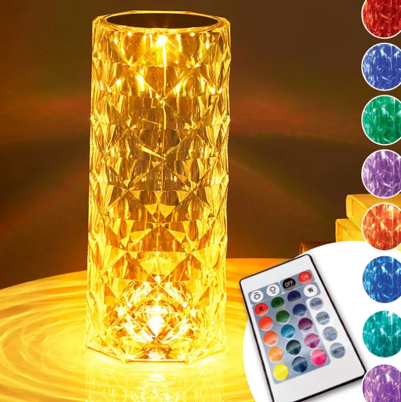 Color-Changing Table Lamp with Remote Control
