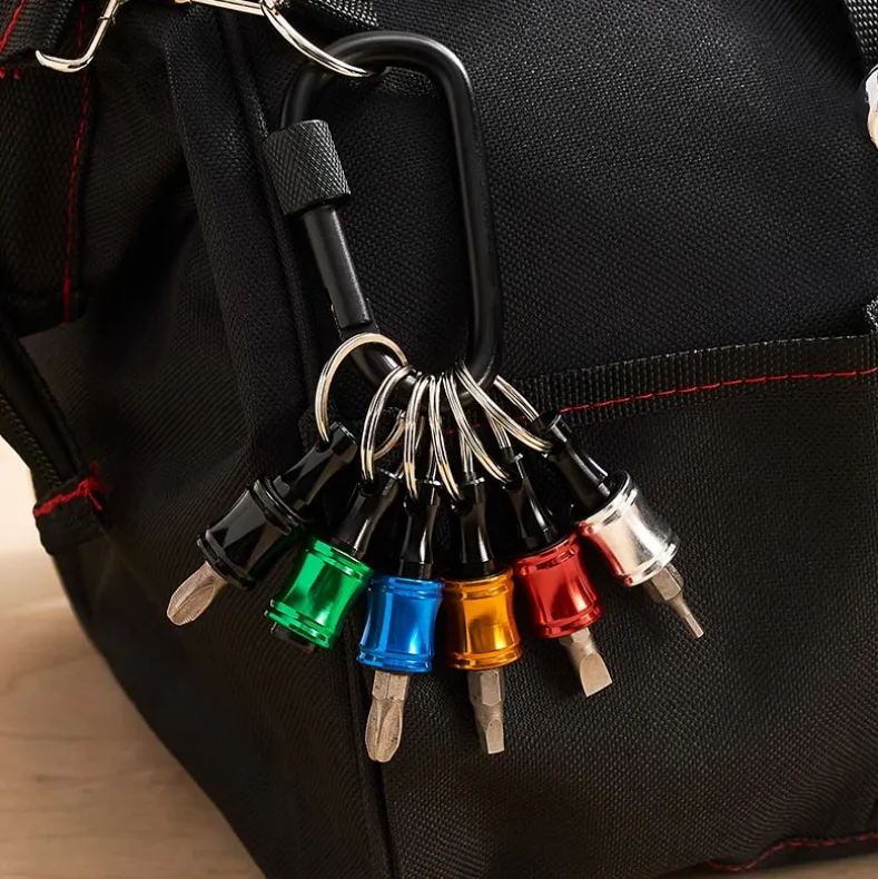 6 Color Drill Extension Bit Holder, 1/4 inch Hex Shank