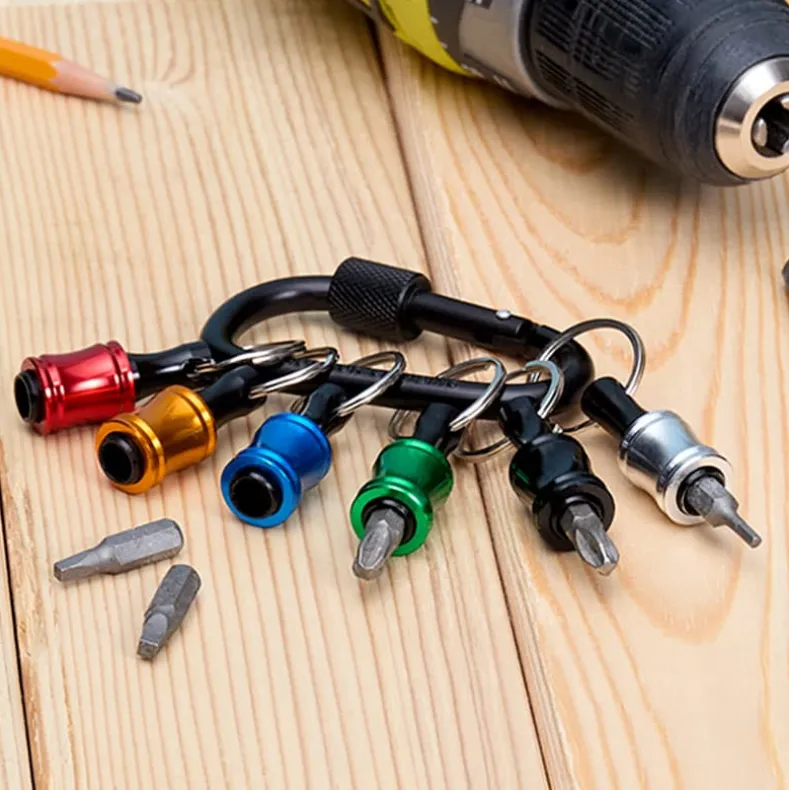 6 Color Drill Extension Bit Holder, 1/4 inch Hex Shank