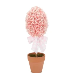 Colorful Faux Boxwood Collection Potted Topiaries