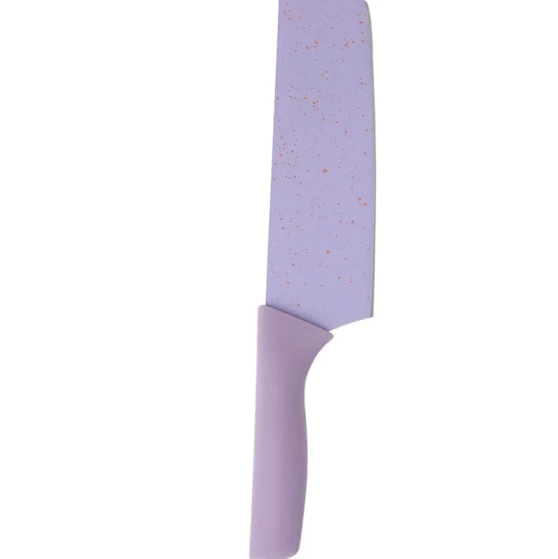 Colorful Kitchen Knife, Peeler, Scissors in Stainless Steel - Set of 6