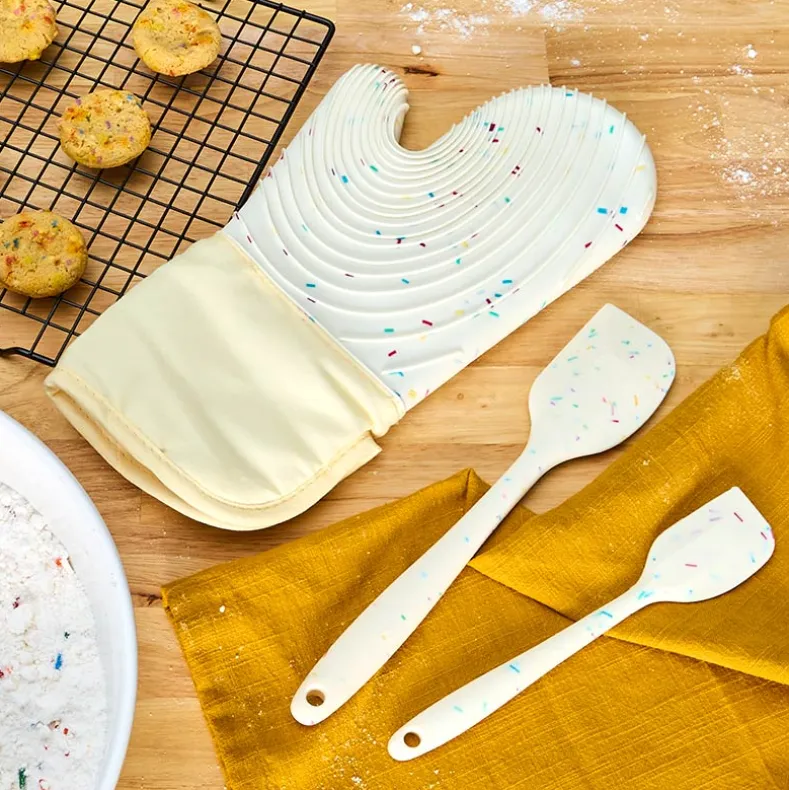 Confetti Baking Gift Set - Oven Mit and Set of 2 Spatulas