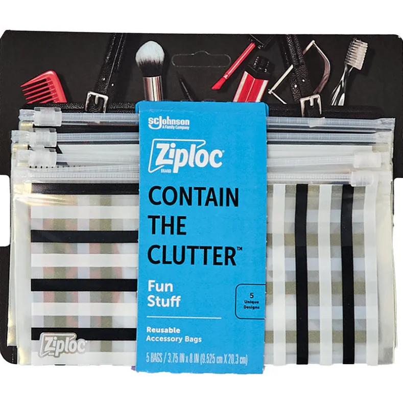 Contain the Clutter Ziploc Bags - Set of 5