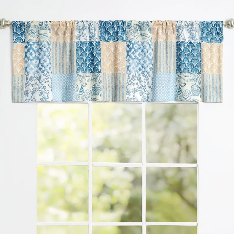Coral Patch Shower Curtain, Bath Rug, Hand Towels, Valance, or Hooks