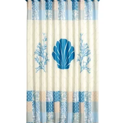 Coral Patch Shower Curtain, Bath Rug, Hand Towels, Valance, or Hooks
