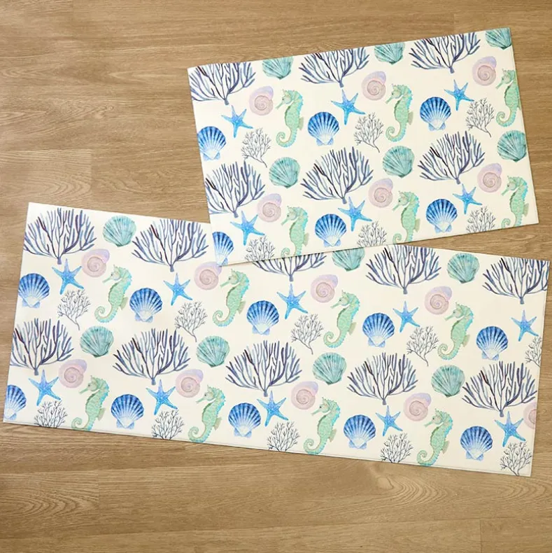 Coral Sea Kitchen Comfort Runner Rug