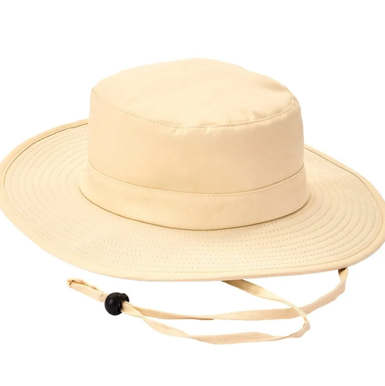 Cotton Bucket Hat with Adjustable Drawstring