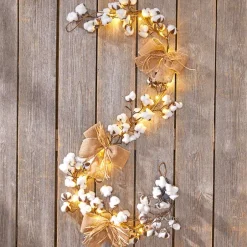 Country Cotton Boll Decor