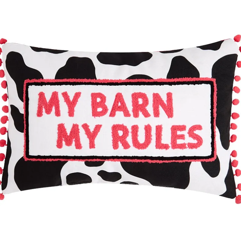 Cowgirl Embroidered Decorative Pillow