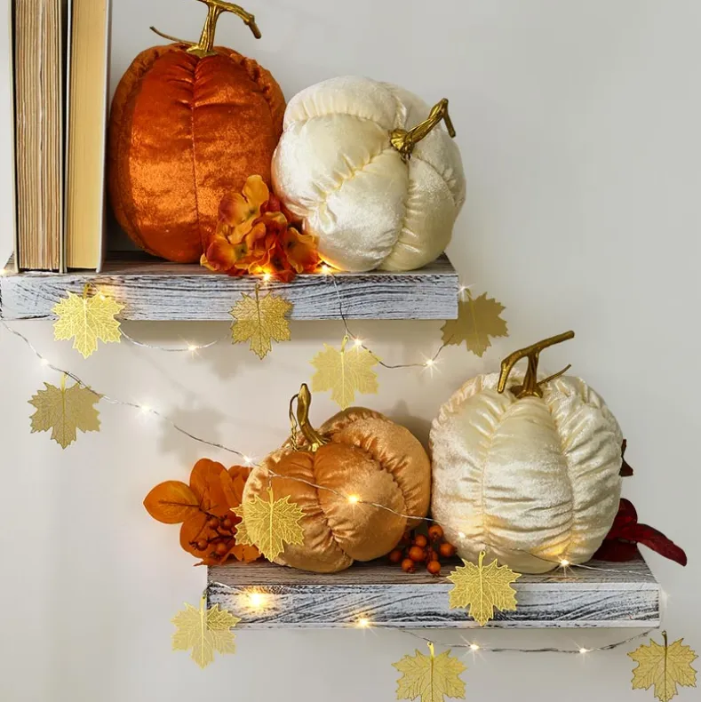 Cream and Gold Harvest Decor