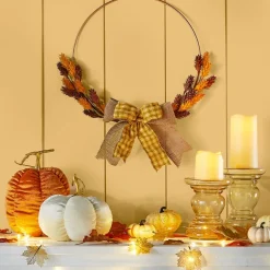 Cream and Gold Harvest Decor