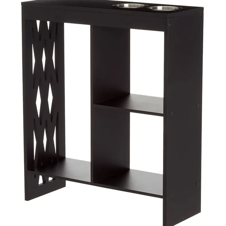 Decorative End Table with Drink Holder