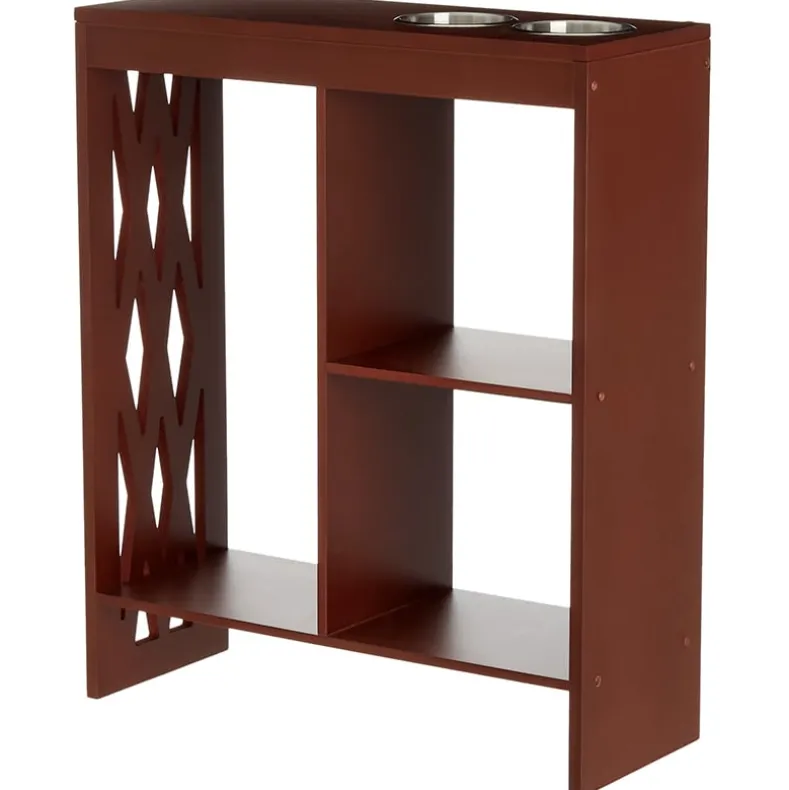 Decorative End Table with Drink Holder