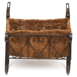 Decorative Fence and Rail Planters for Outdoor Flowers