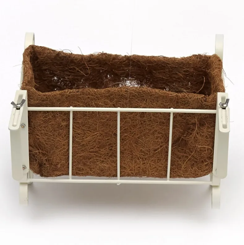 Decorative Fence and Rail Planters for Outdoor Flowers