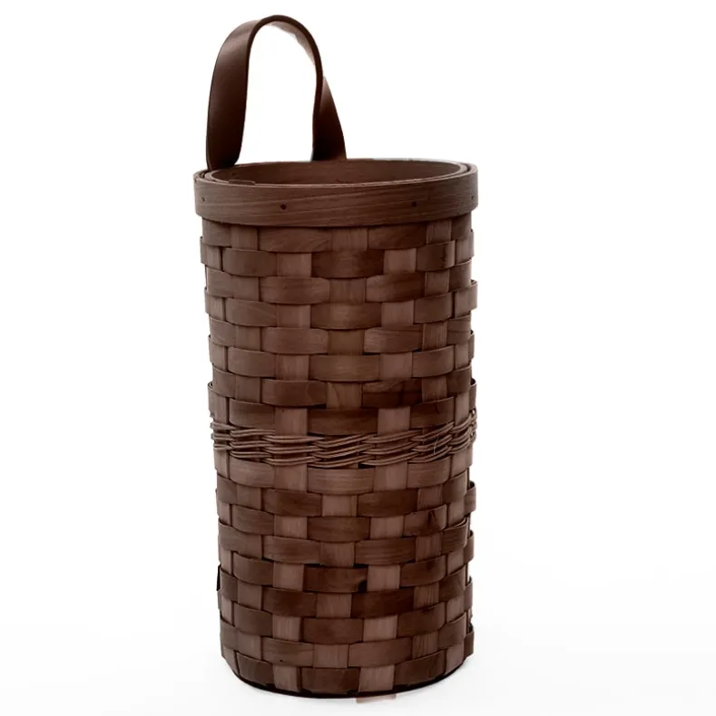 Decorative Grocery Plastic Bag Dispenser - Woven Design