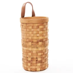 Decorative Grocery Plastic Bag Dispenser - Woven Design