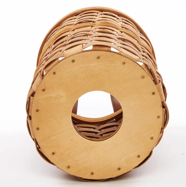 Decorative Grocery Plastic Bag Dispenser - Woven Design
