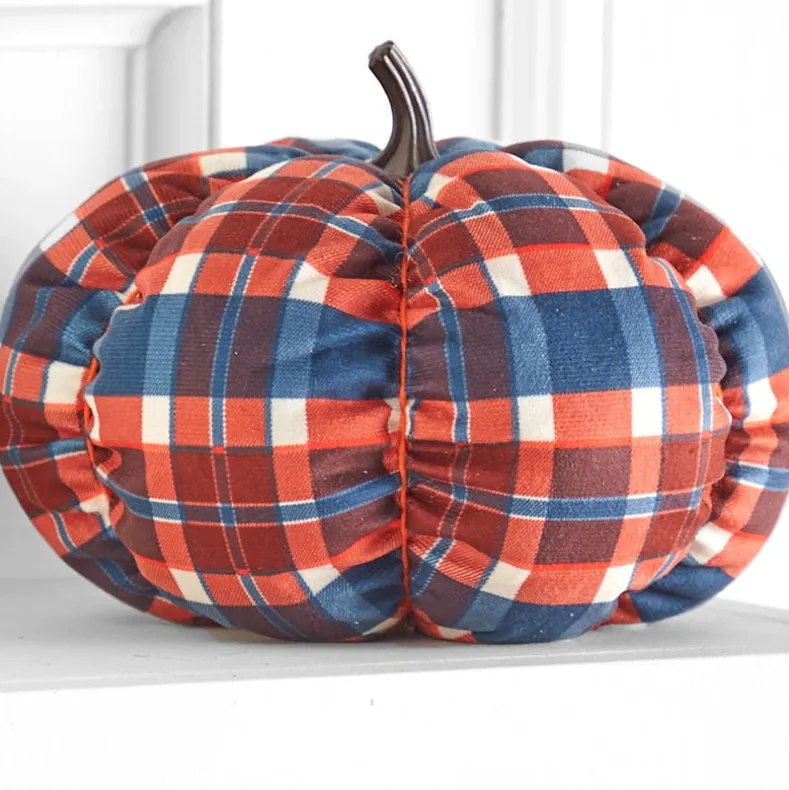 Decorative Harvest Plush Pumpkin