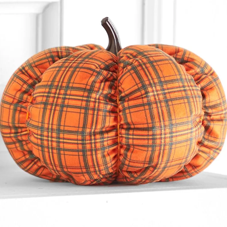 Decorative Harvest Plush Pumpkin