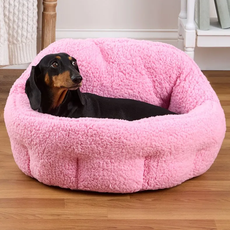 Deep-Dish Sherpa Pet Bed