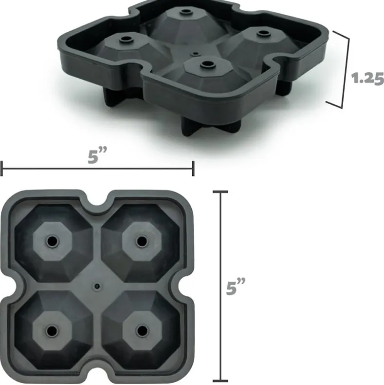 Diamond Shaped Ice Cube Tray for Cocktails