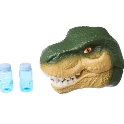 Dinosaur Bubble Machine - LED Light, Realistic Roaring, and Bubble Solution