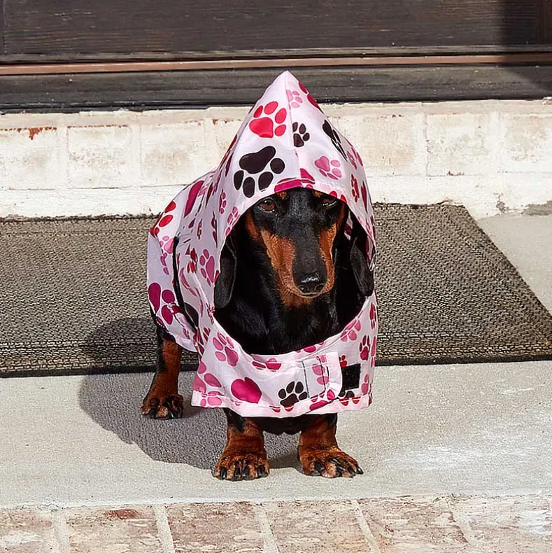 Dog Rain Poncho - Water-Resistant with Secure Belly Strap
