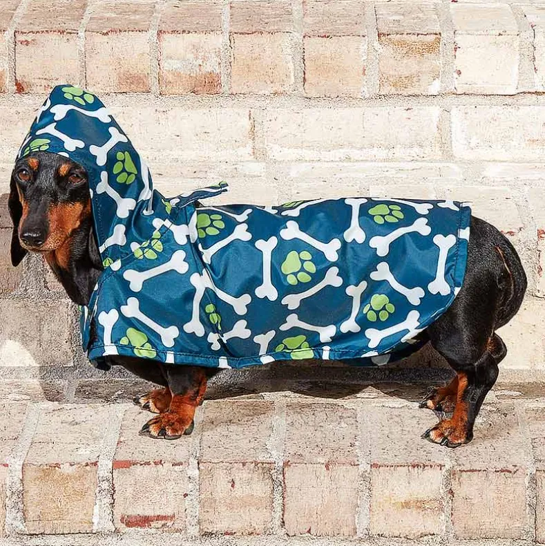 Dog Rain Poncho - Water-Resistant with Secure Belly Strap