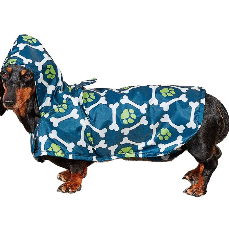 Dog Rain Poncho - Water-Resistant with Secure Belly Strap