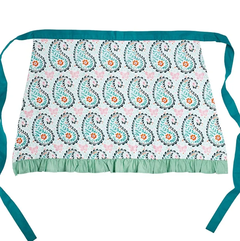 Dolly Parton Paisley Floral Half Apron