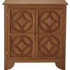 2-Door Cabinet with Circle Design