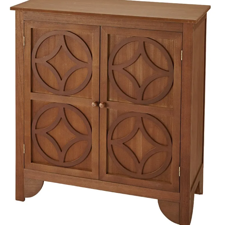 2-Door Cabinet with Circle Design