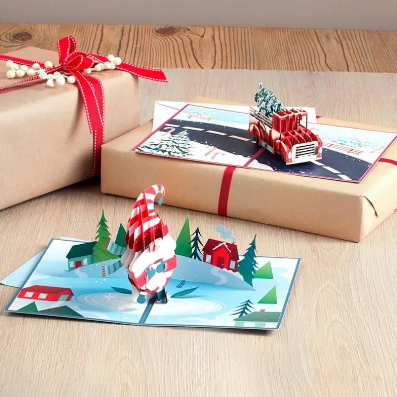 3-D Pop-Up Holiday Greeting Card