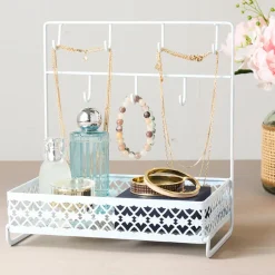 Dresser Top Organizer with Hooks