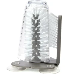 Drinkware Cleaner with Brush and Suction Base