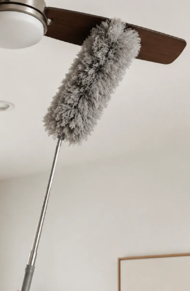 Duster Cleaning 5 PC. Set With 17" To 96" Extendable Lightweight Pole