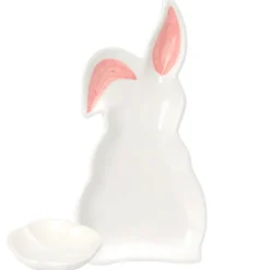 Easter Bunny Tableware, Ceramic Serving Pieces or Table Runner