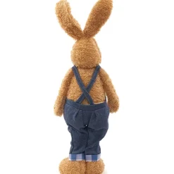 Easter Country Bunnies With Lighted Ears Or Blue Carrot Garland