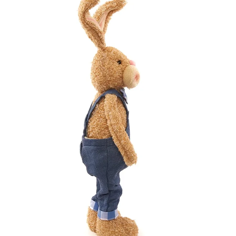 Easter Country Bunnies With Lighted Ears Or Blue Carrot Garland