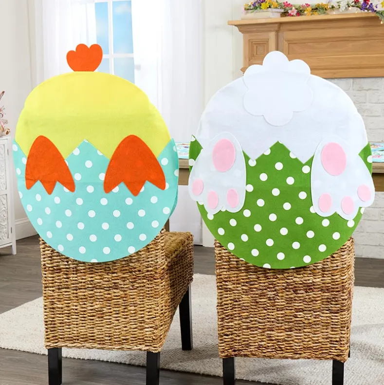 Easter Decorative Dining Chair Covers Set of 2