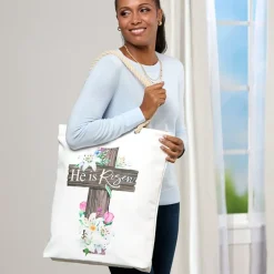 Easter He Is Risen Tote