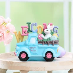 Easter Welcome Truck With Bunny Tabletop Décor