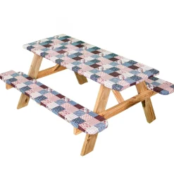 Easy-Fit Vinyl Picnic Table Cover 3 Pc.