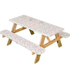 Easy-Fit Vinyl Picnic Table Cover 3 Pc.