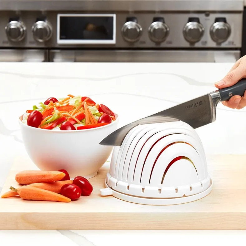 Easy Fruit and Vegetable Salad Cutting Bowl
