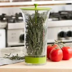 Easy-Pull Kitchen Herb Saver Storage for Refrigerator