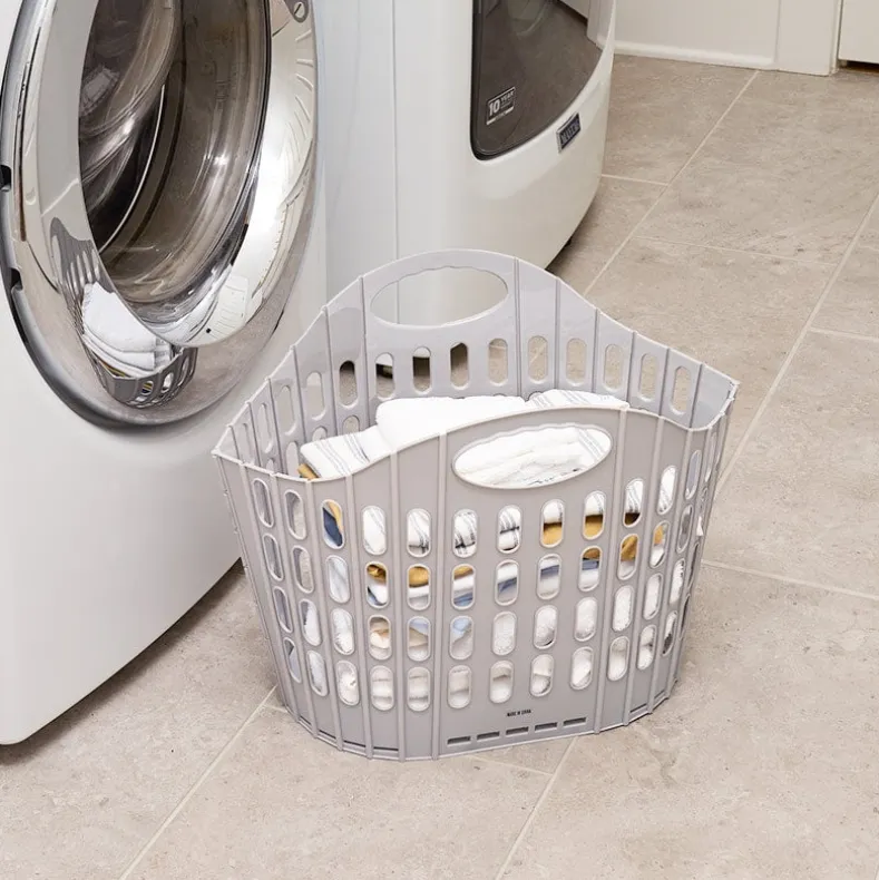 Easy Store Plastic Laundry Clothes Basket and Hamper