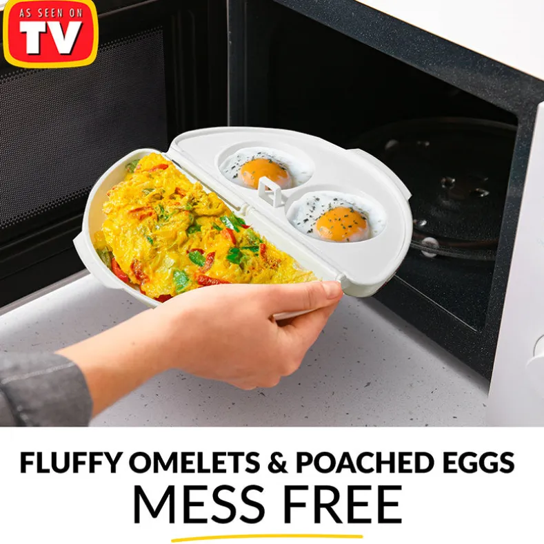Egg 'n Omelet Cooker - Quick and Fluffy Omelets in Your Microwave
