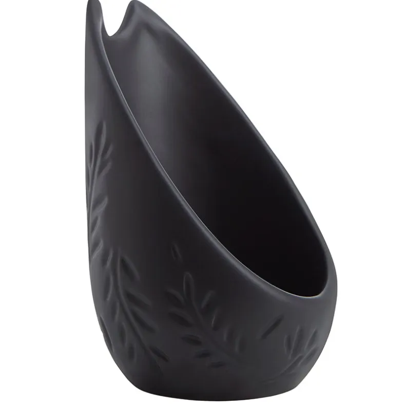 Embossed Upright Spoon Rest Utensil Holder
